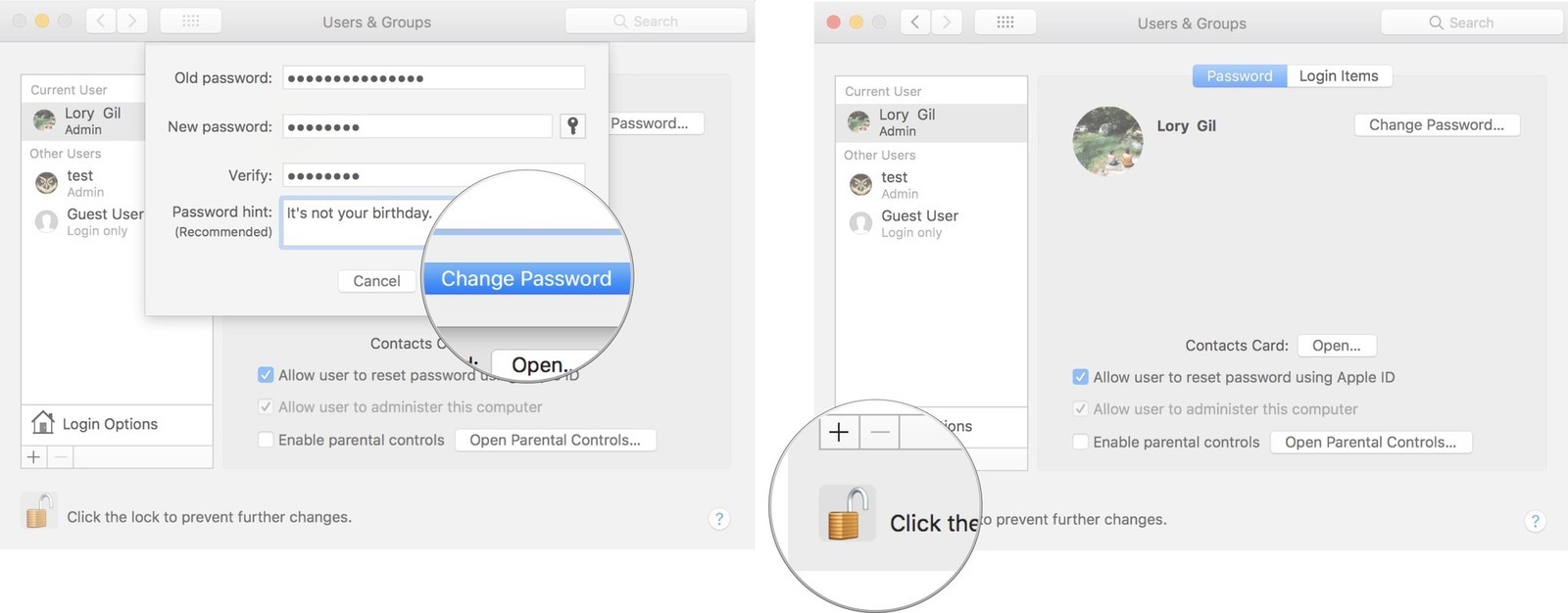 find a password for a mac