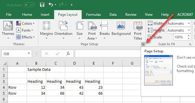 how do you apply scaling on excel for a mac